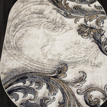 Ковер D754 - BEIGE - Овал - коллекция TORNADO