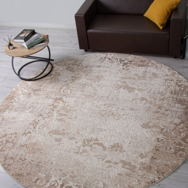 Ковер 03708A - BROWN / BROWN - Круг - коллекция ARMINA