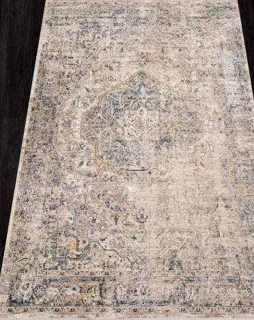 Ковер турецкий L0216B SHANTI (Полиэстер, бежевый, серый)