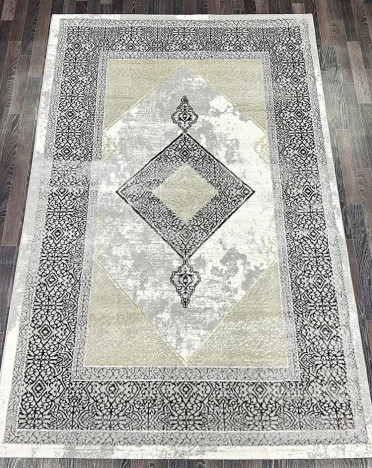 Ковер турецкий A3582A Lowa (Полиэстер хит-сет, серый)