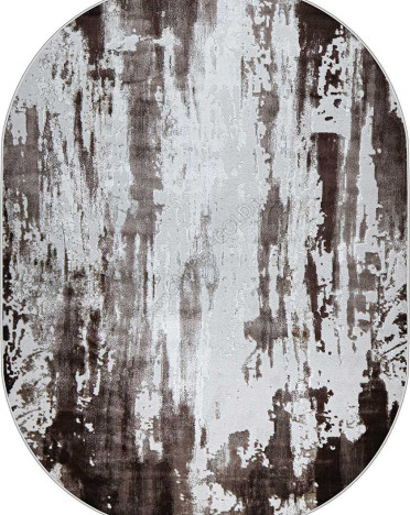 Ковер турецкий 37107A Kleopatra овальный (Полипропилен, бежевый, коричневый)