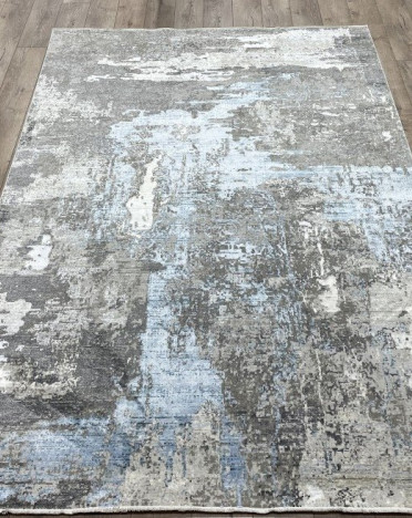 Ковер турецкий AL61A MOTION (Акрил, Эвкалиптовый шелк, бежевый, голубой)