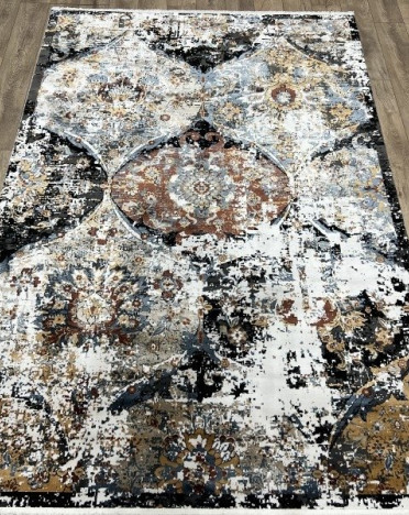 Ковер турецкий 9565A DALIA (Акрил, черный, разноцветный)