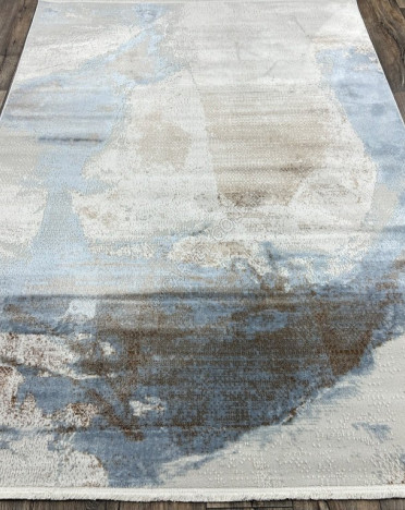 Ковер турецкий GK84A MISSHA (Полиэстер, серый, голубой)