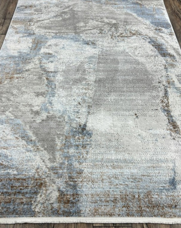 Ковер турецкий GK84A MISSHA (Шелк+Модал, серый, голубой)