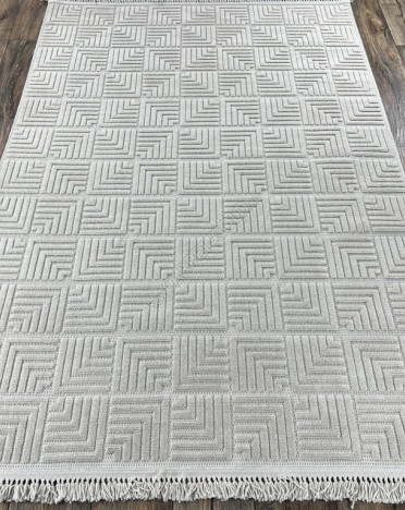 Ковер турецкий L1062A QUEST (Полиэстер, серый)