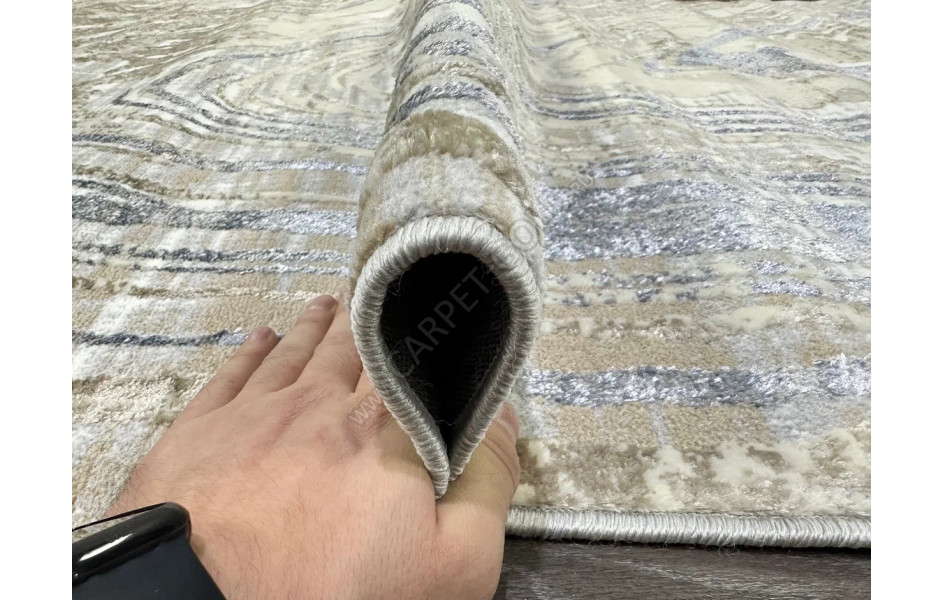 D065A_CREAM SHIRINK BLUE FDY Semnan овал