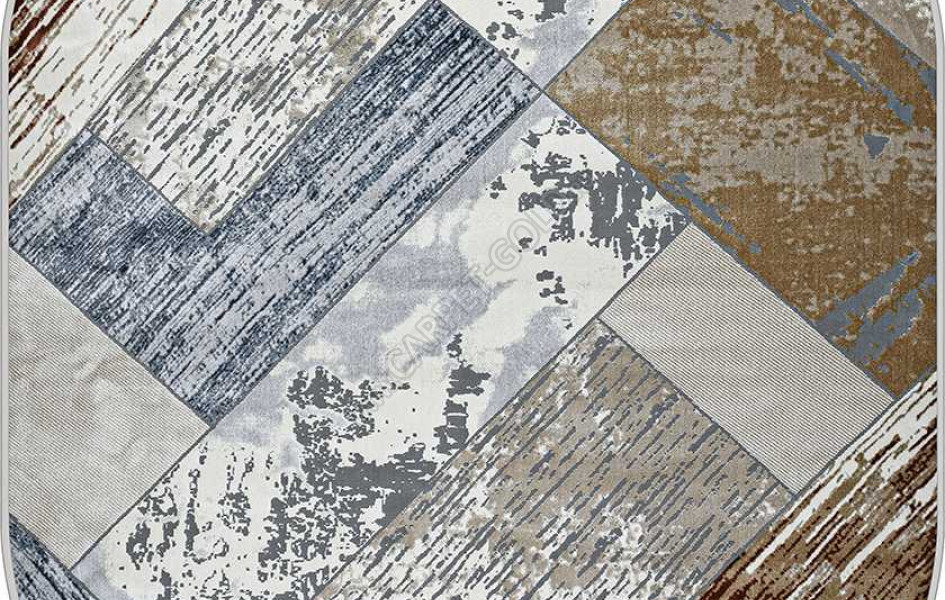 Турецкий ковер Regnum 37932A OVAL BLUE / L.BEIGE