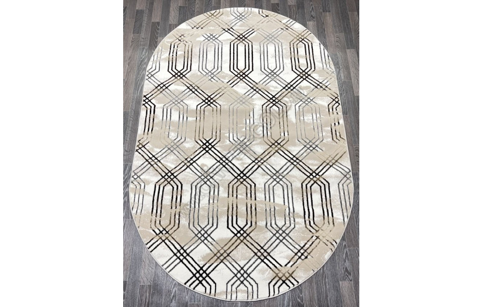 Турецкий ковер 40544C_COKME BEJ / COKME BEYAZ ОВАЛ