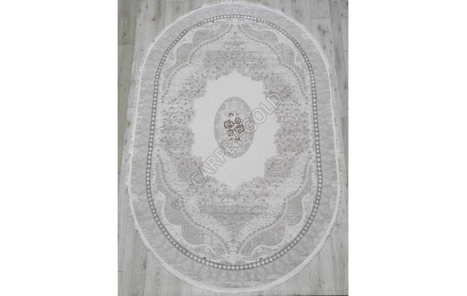 Турецкий ковер Amatis Lux 36548A OVAL GREY / L.BEIGE