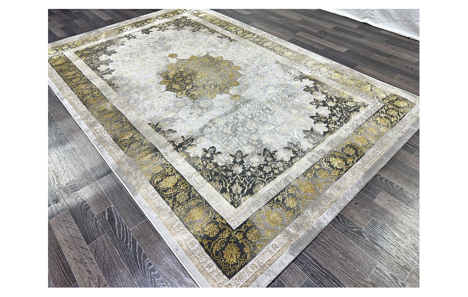 Ковер турецкий Lisa AA610A IVORY MUSTARD прямоугольный