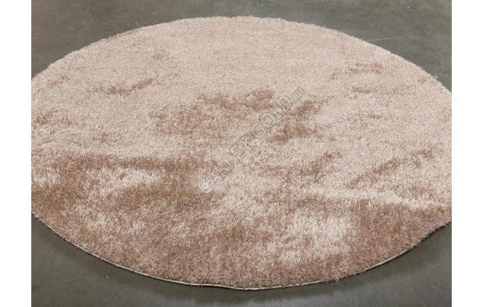 Турецкий ковер Паффи Шагги 8 P001A круглый