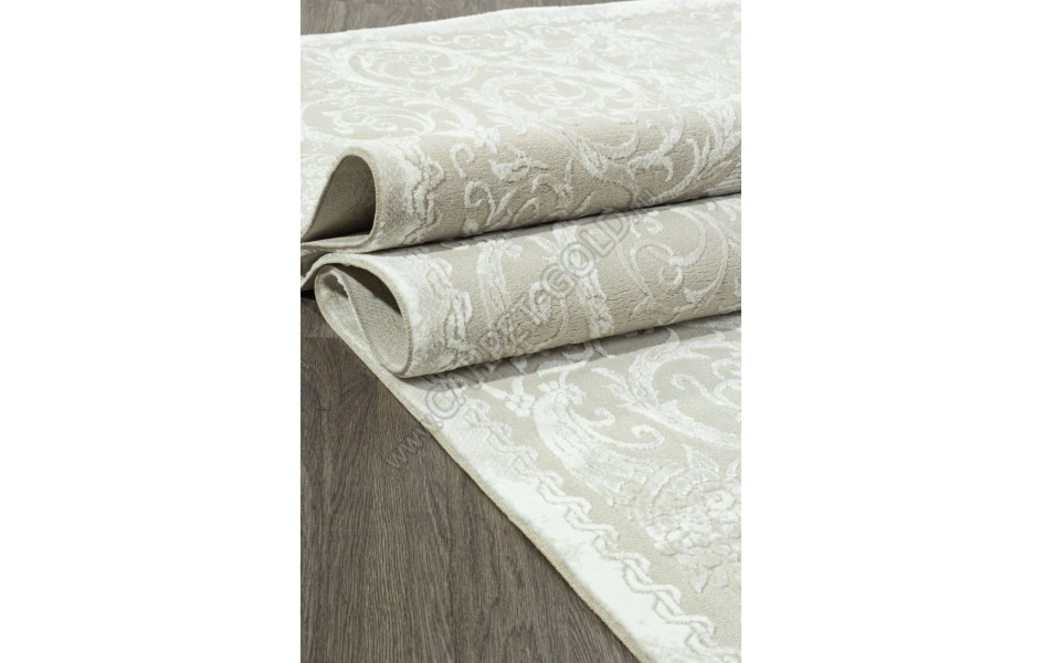 Ковер E413AC - BEIGE / WHITE - Прямоугольник - коллекция SIROCCO