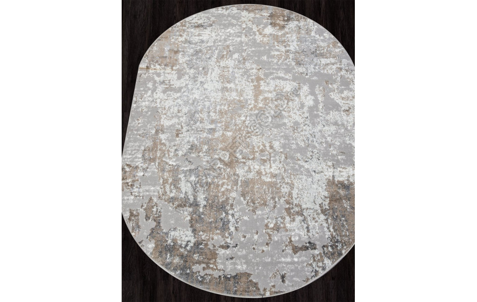 Ковер 00746B - BEIGE / GREY - Овал - коллекция PARADIZE