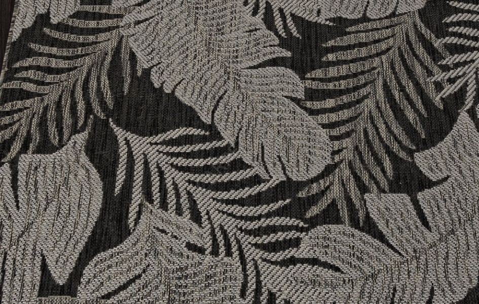 Ковер S132 - BLACK-GRAY - Овал - коллекция KAIR