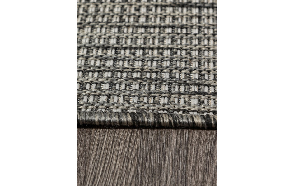 Ковер S139 - BLACK-GRAY - Прямоугольник - коллекция KAIR