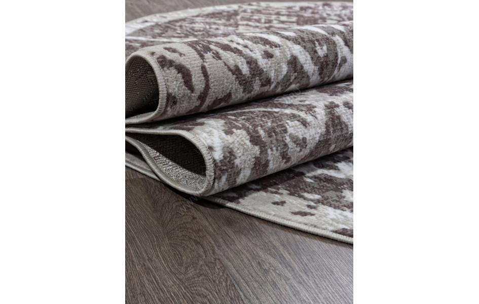 Ковер F391 - GRAY - Овал - коллекция SILVER