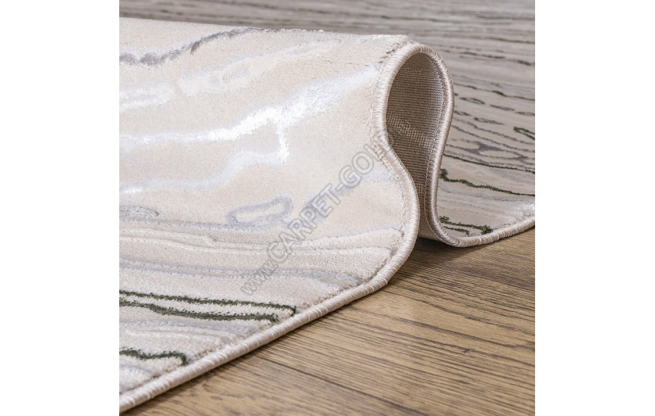 КОВРЫ ДИЗАЙН F592AY ЦВЕТ BEIGE / D.GREEN