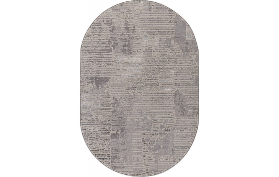 Ковер F168 - CREAM-GRAY - Овал - коллекция LIMAN